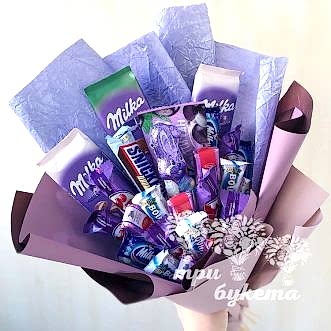 Букет из конфет и Milka